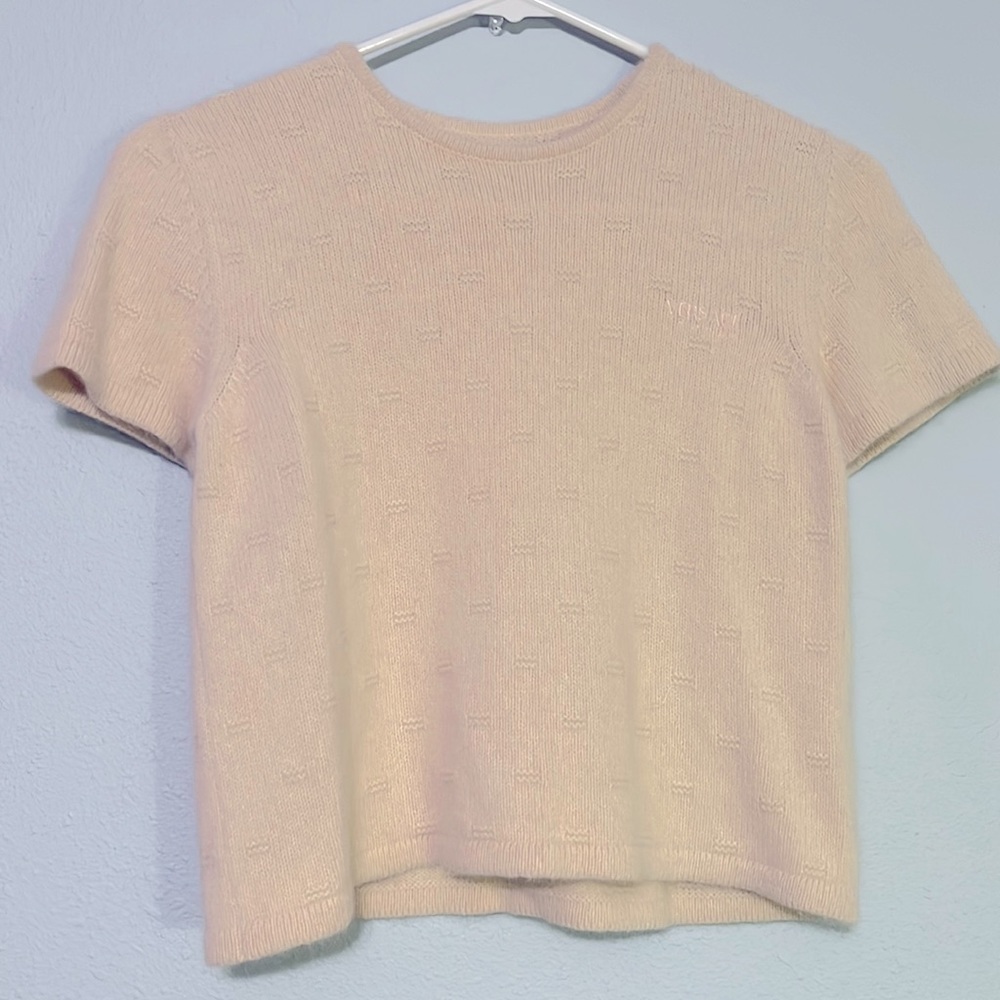 Cropped VERSACE Sweater Short-Sleeved